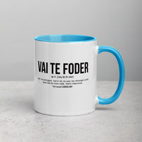 Thumbnail for Définition drôle Vai Te Foder pour le café des Portugais le matin  - Mug Tasse Couleurs intérieures - Ici & Là - T-shirts & Souvenirs de chez toi