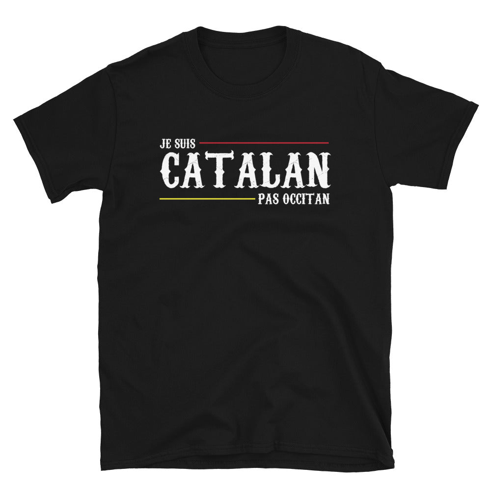 T-shirt Catalogne noir - Je suis Catalan pas