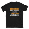 T-shirt Bretagne noir - Je peux parler de la Bretagne à tout moment