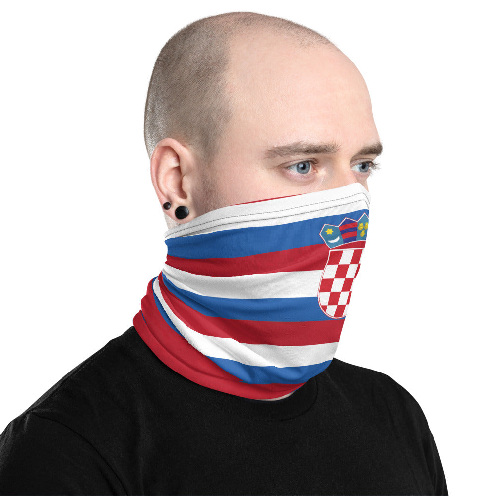 Masque cache cou Croatie - Bandeau blason croate