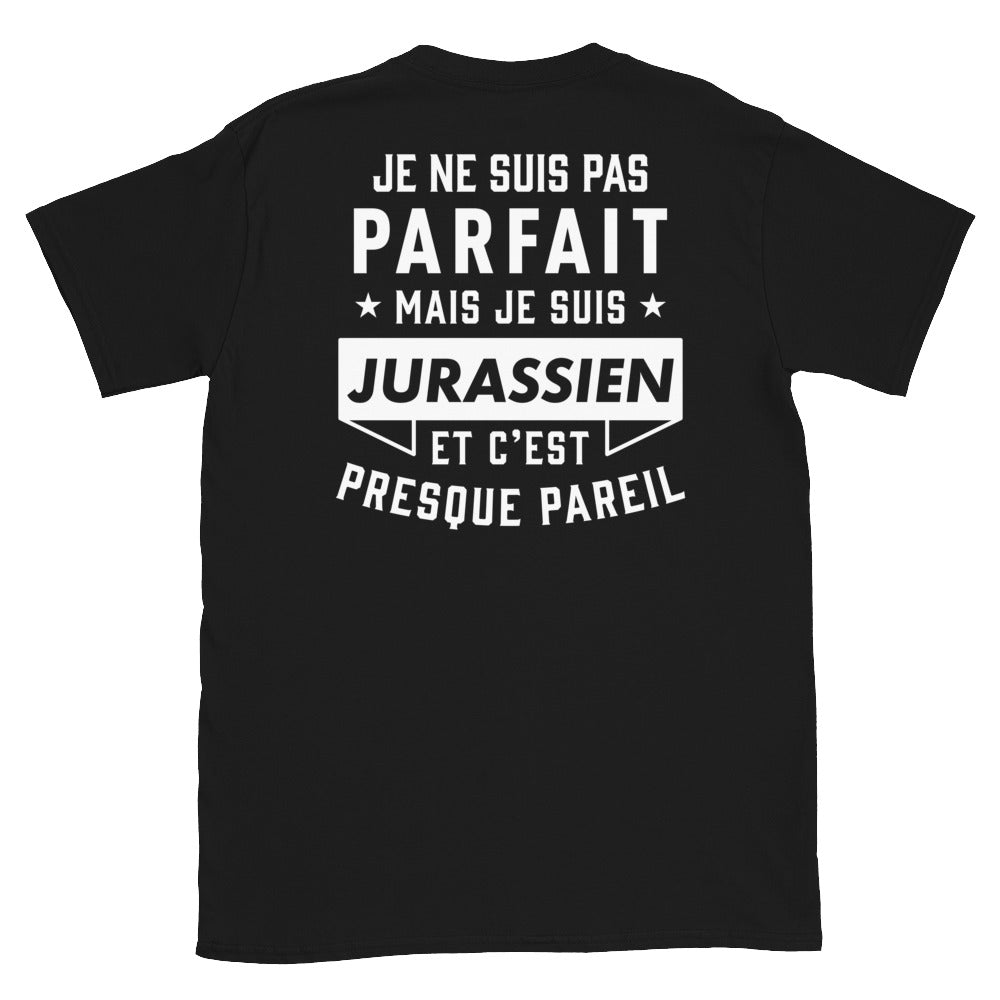 T-shirt Jura noir - Je ne suis pas parfait mais.