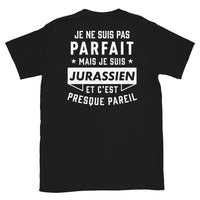 Thumbnail for T-shirt Jura noir - Je ne suis pas parfait mais.