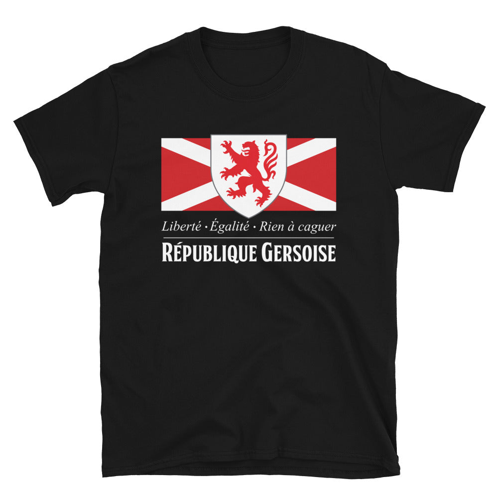 T-shirt Gers noir - Drapeau de l'union gasconne
