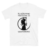 Thumbnail for T-shirt Italie gris sport dos - Princesse guerrière avec humour
