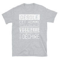 Thumbnail for T-shirt Vosgienne bleu marine dos - Désolé ce mec est pris par une fille