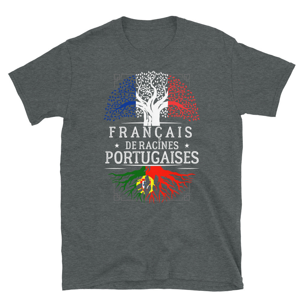 T-shirt Portugal bleu marine dos - Fierté des racines portugaises