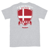 Thumbnail for T-shirt Danemark bleu marine dos - Je ne suis pas parfait mais.