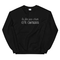 Thumbnail for Sweatshirt Cantalouse gris sport - fée pas chier cette cantalouse