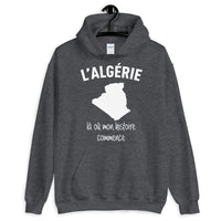 Thumbnail for Algérie là où mon histoire commence - Sweatshirt à capuche - Ici & Là - T-shirts & Souvenirs de chez toi