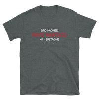 Thumbnail for T-shirt Bretagne gris foncé chiné dos - Fierté des origines nantaises