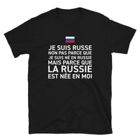 Thumbnail for T-shirt Russie noir - Je suis Russe, La Russie est née en moi