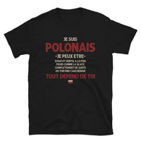 Thumbnail for T-shirt Pologne bleu marine dos - Polonais ça dépend de toi