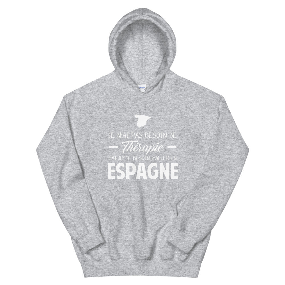 Espagne Thérapie - Sweatshirt à capuche - Ici & Là - T-shirts & Souvenirs de chez toi