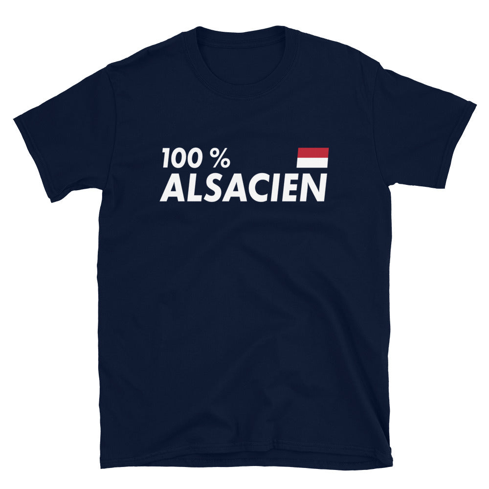 100 % Alsacien - T-shirt Standard - Ici & Là - T-shirts & Souvenirs de chez toi