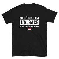 Thumbnail for T-shirt Alsace noir - Ma région c'est l'Alsace