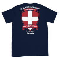 Thumbnail for T-shirt Haut Savoyard noir - Je ne suis pas parfait mais... dos