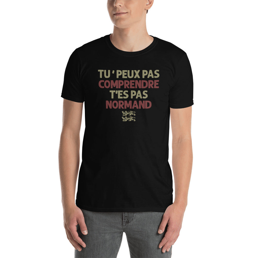 T-shirt Normand noir dos - Tu ne peux pas comprendre