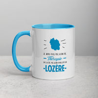 Thumbnail for Thérapie Lozère - Mug Couleur intérieure bleue - Ici & Là - T-shirts & Souvenirs de chez toi