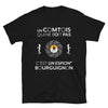 T-shirt Franc-Comté noir - Le Franc-comtois qui ne boit pas c'est un espion
