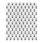 Plaid Breton - Couverture jetée de canapé avec hermines bretonnes, drapeau breton 130 cm x 150 cm - Ici & Là - T-shirts & Souvenirs de chez toi