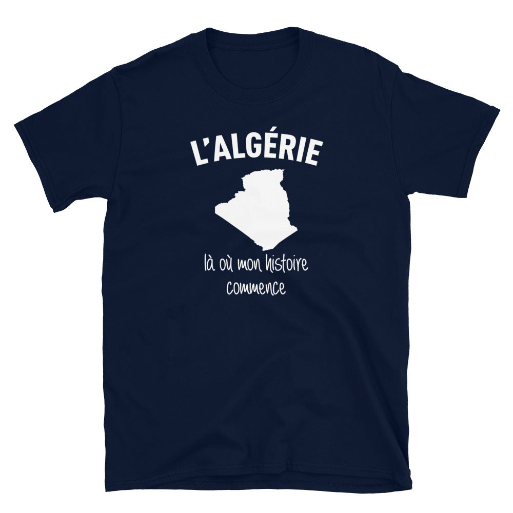 Algérie là où mon histoire commence - T-shirt Standard - Ici & Là - T-shirts & Souvenirs de chez toi