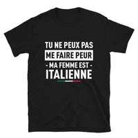 Thumbnail for T-shirt Italie noir - Plus rien ne me fait peur ma femme est