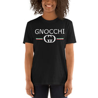 Thumbnail for T-shirt Italie bleu marine dos - Gnocchi avec humour et fierté
