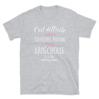 Thumbnail for Avoir Raison Ardéchoise - T-shirt Boy friend Cut - Standard - Ici & Là - T-shirts & Souvenirs de chez toi