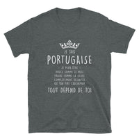 Thumbnail for Portugaise tout depend de toi - T-shirts Boyfriend cut Standard - Ici & Là - T-shirts & Souvenirs de chez toi