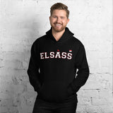 Elsàss - Alsace - sweatshirt à capuche avec drapeau alsacien historique Wiss un Rot - Ici & Là - T-shirts & Souvenirs de chez toi