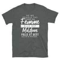Thumbnail for T-shirt Moldave noir dos - Ne me drague pas ma femme est Moldave