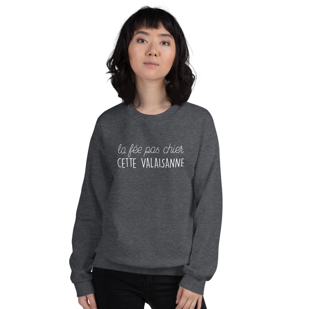 Sweatshirt Valaisanne noir dos - Fée pas chier cette Valaisanne