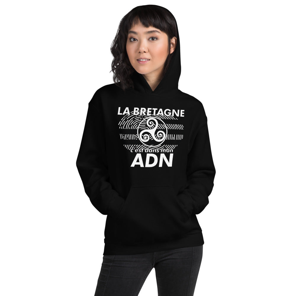Sweatshirt Bretagne noir dos - Triskel et Gwen Ha Du