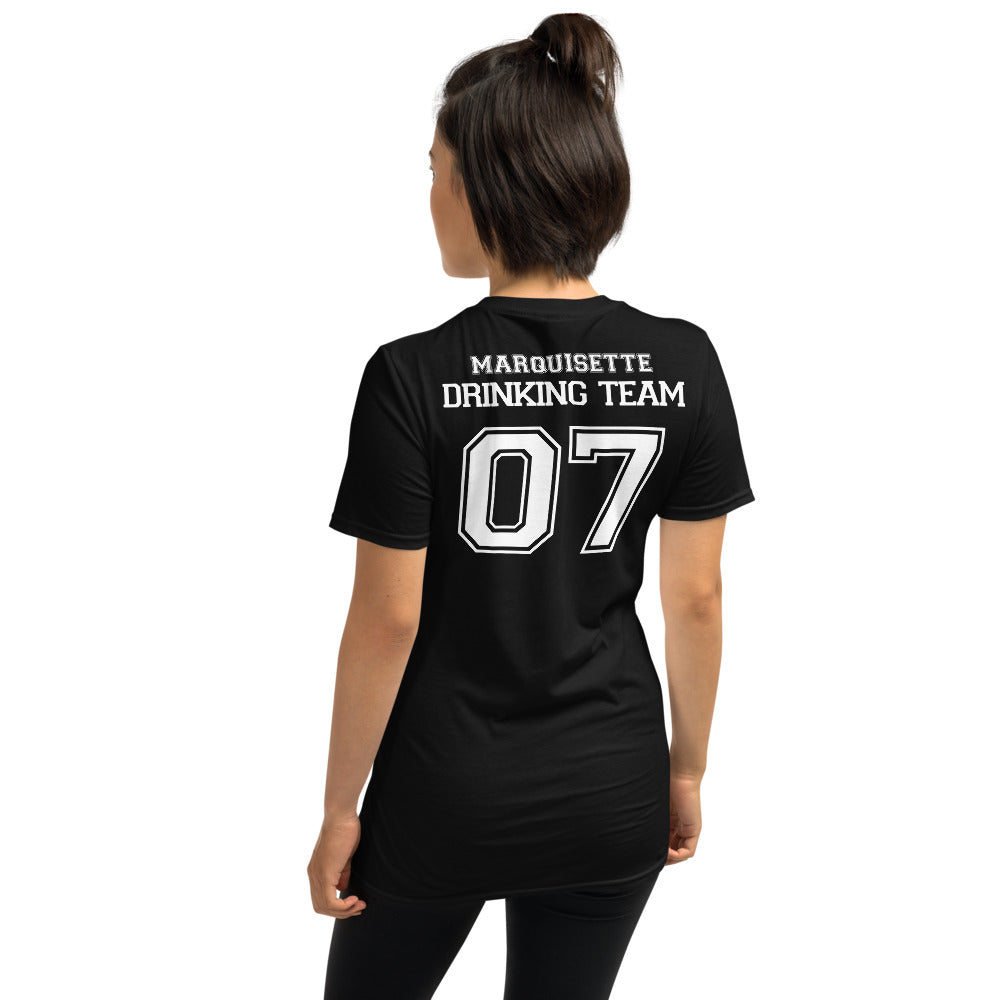 T-shirt Ardèche gris foncé chiné face - Marquisette Drinking Team