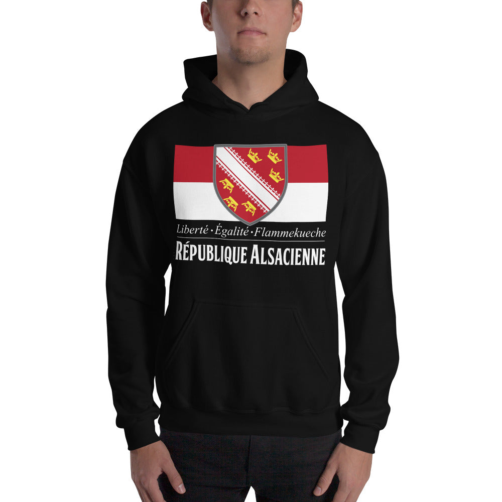 Sweat à capuche Alsace gris foncé - Confort et style local