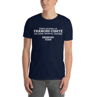 Thumbnail for T-shirt Franche-Comté noir dos - Équipe de buveurs