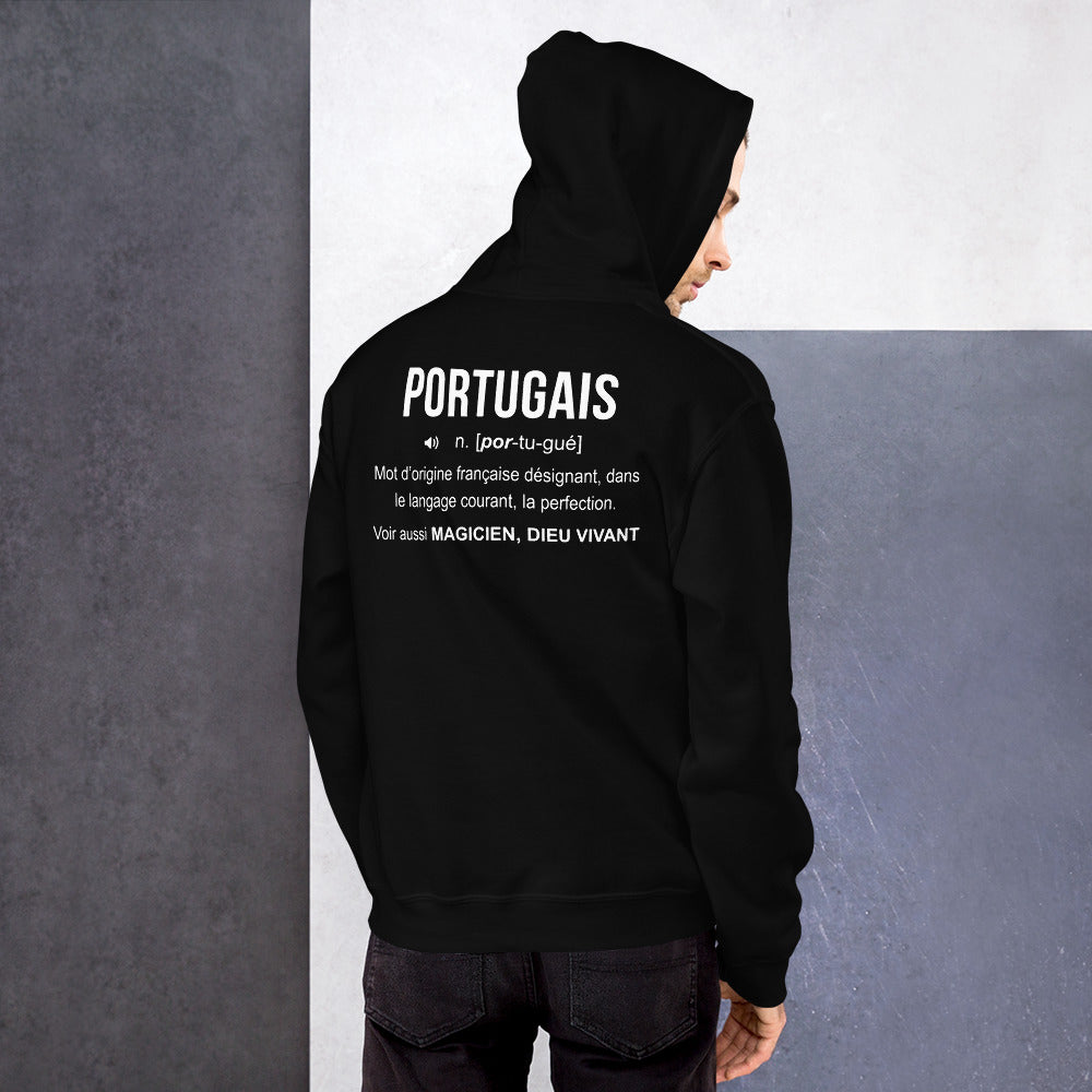 Définition Portugais - humour pour un cadeau - Sweat à capuche - Ici & Là - T-shirts & Souvenirs de chez toi