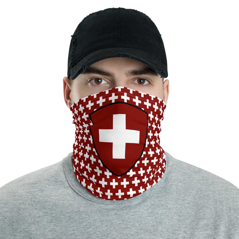 Masque Suisse croix cache-cou - design polyvalent