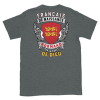 Thumbnail for T-shirt Normand bleu marine - Français de Naissance, Normand par la grace de Dieu