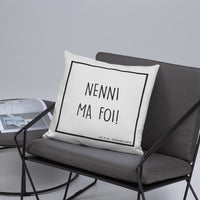 Thumbnail for Coussin Franche Comté - Nenni ma foi - oreiller doux et lavable