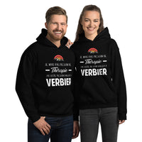 Thumbnail for Je n'ai pas besoin de thérapie j'ai juste besoin d'aller à Verbier - Valais, Suisse - Sweatshirt à capuche - Ici & Là - T-shirts & Souvenirs de chez toi