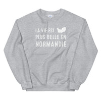 Thumbnail for La vie est plus belle en Normandie - Sweatshirt - Ici & Là - T-shirts & Souvenirs de chez toi