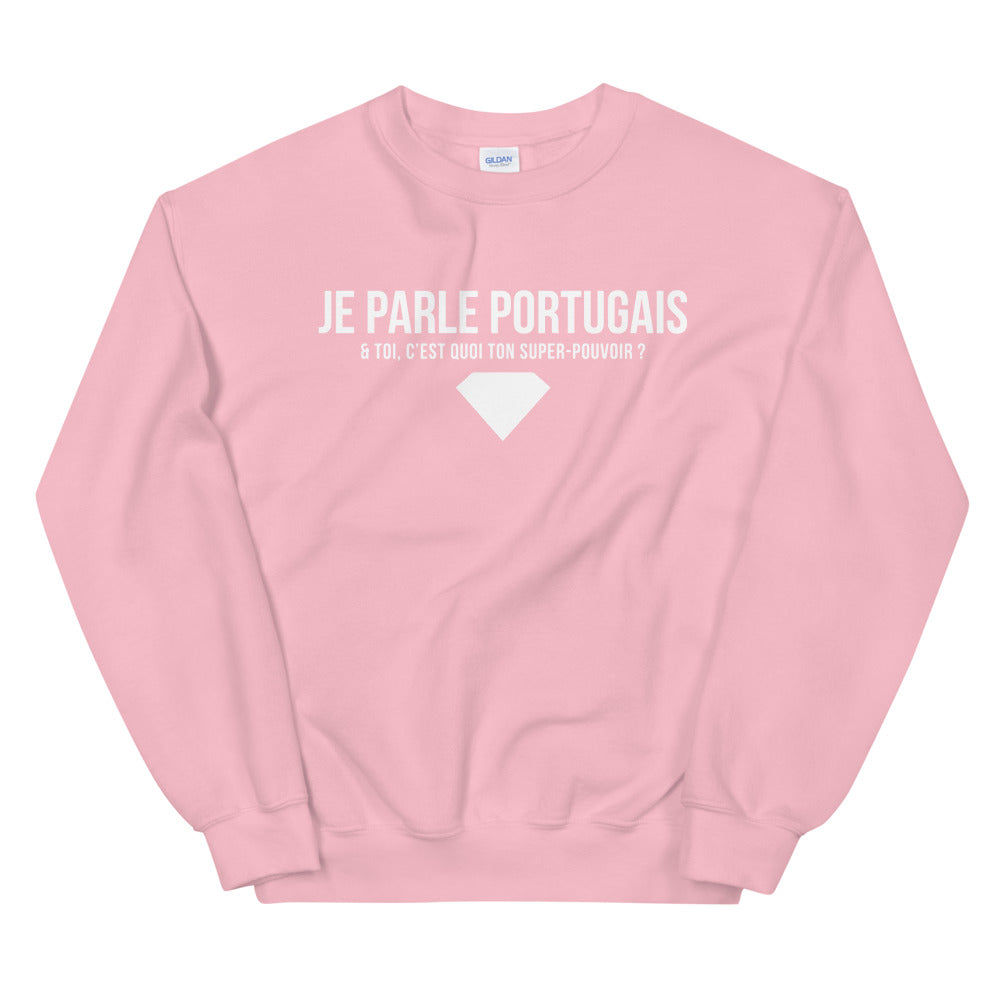 Sweatshirt Portugal noir dos - Parle avec fierté