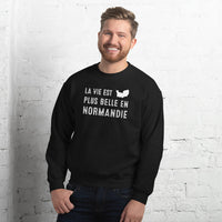 Thumbnail for La vie est plus belle en Normandie - Sweatshirt - Ici & Là - T-shirts & Souvenirs de chez toi