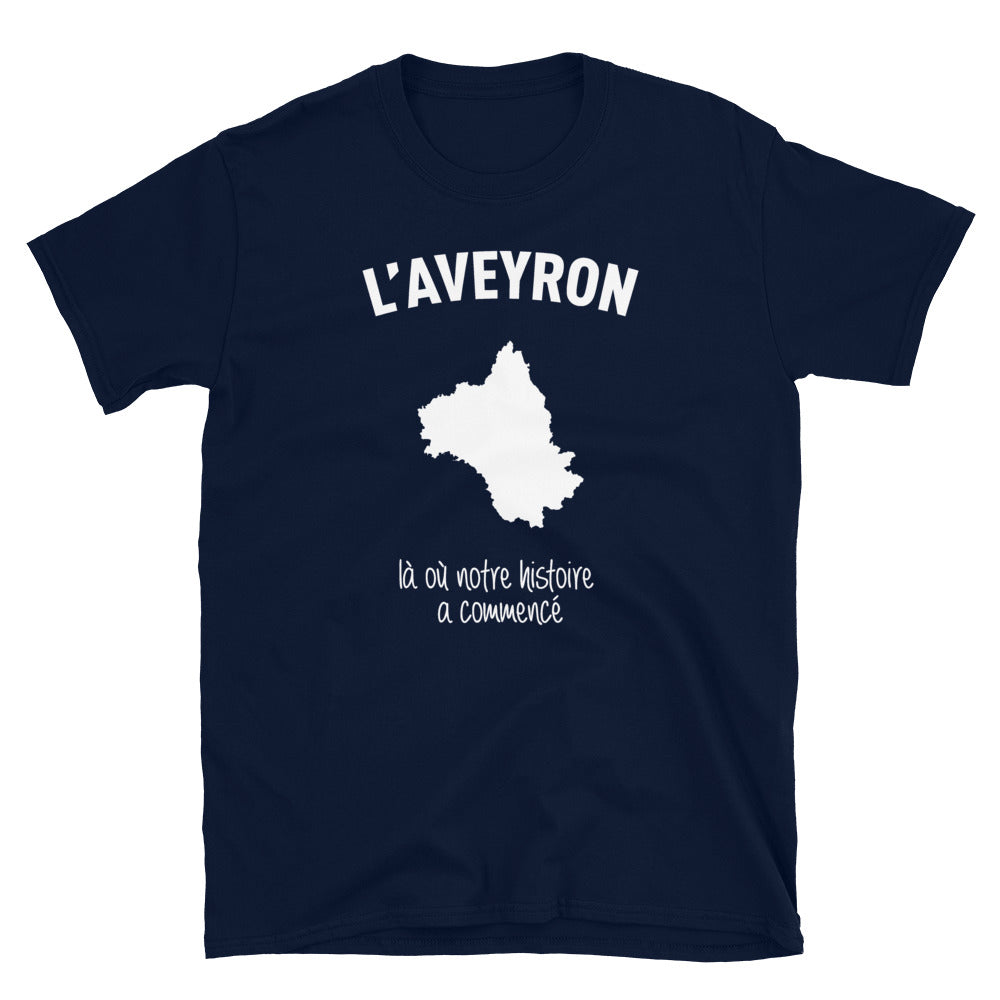 Aveyron là où notre histoire a commencé - T-shirt Standard - Ici & Là - T-shirts & Souvenirs de chez toi