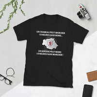 Thumbnail for T-shirt Gersois gris foncé chiné - 10 heures sans marcher