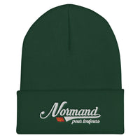 Thumbnail for Bonnet Normandie vert sapin - Normand pour toujours, élégant et discret