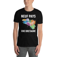 Thumbnail for T-shirt Bretagne noir dos - Fierté des Neuf Pays