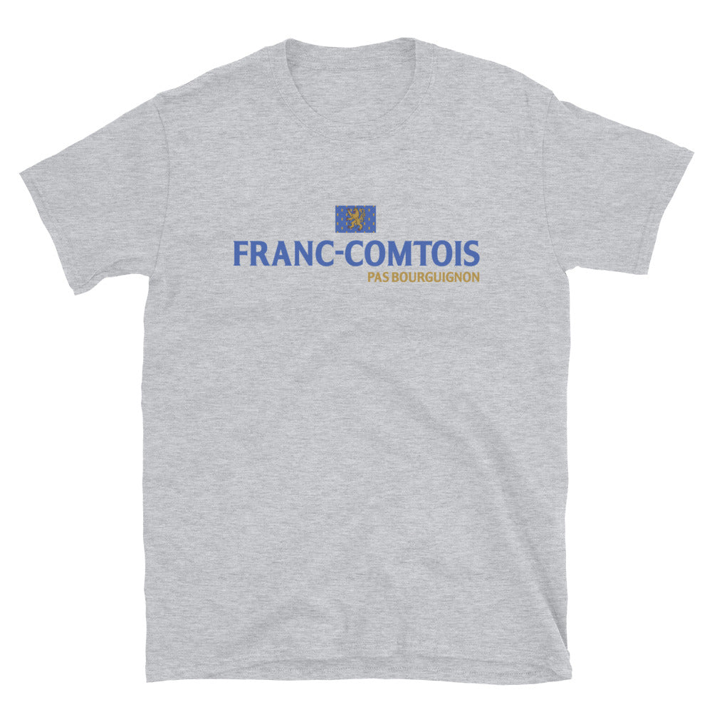 T-shirt Franche-Comté gris foncé chiné - Franc-comtois pas B**rguignon