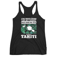 Thumbnail for Dans ma tête Tahiti Débardeur femme shirt - Ici & Là - T-shirts & Souvenirs de chez toi